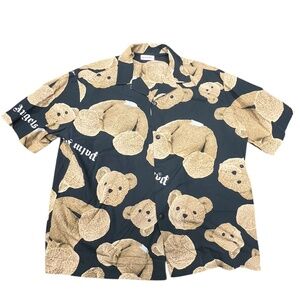 Palm Angels Shirt Adult XL Button Up Short Sleeve Kill The Bear Luxury Men's